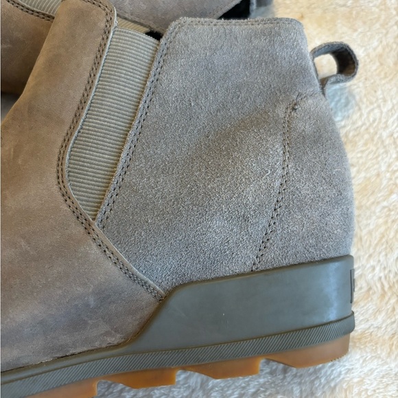 Sorel Evie Pull On Wedge Bootie Gray - Picture 8 of 14